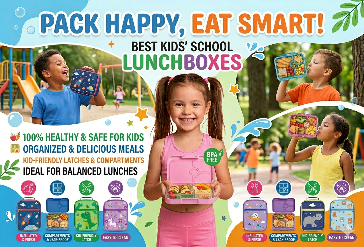 Best Lunch Boxes for School Kids – Stylish & Practical