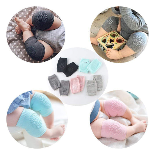Non Slip Anti Skid Grip Cotton Socks For Crawling Knee Pad ( 5 Pair )