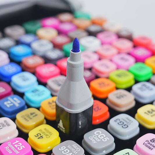 Dual Tip Colorful Art Markers Sketch Pens 120 Colours With Carrying Case