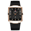 Reward Ultra Slim Black & Rose Gold Mesh Strap Analog Men's Watch