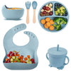 6Pcs Silicone Baby Feeding Set