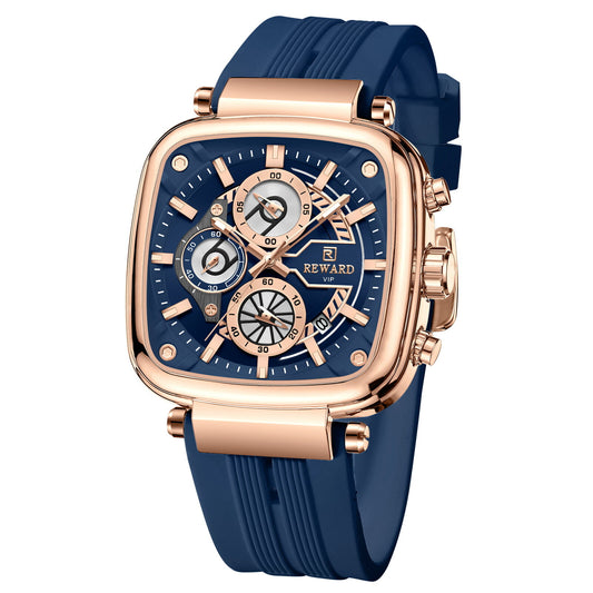 Reward VIP Analog Blue Square Dial Men's Watch