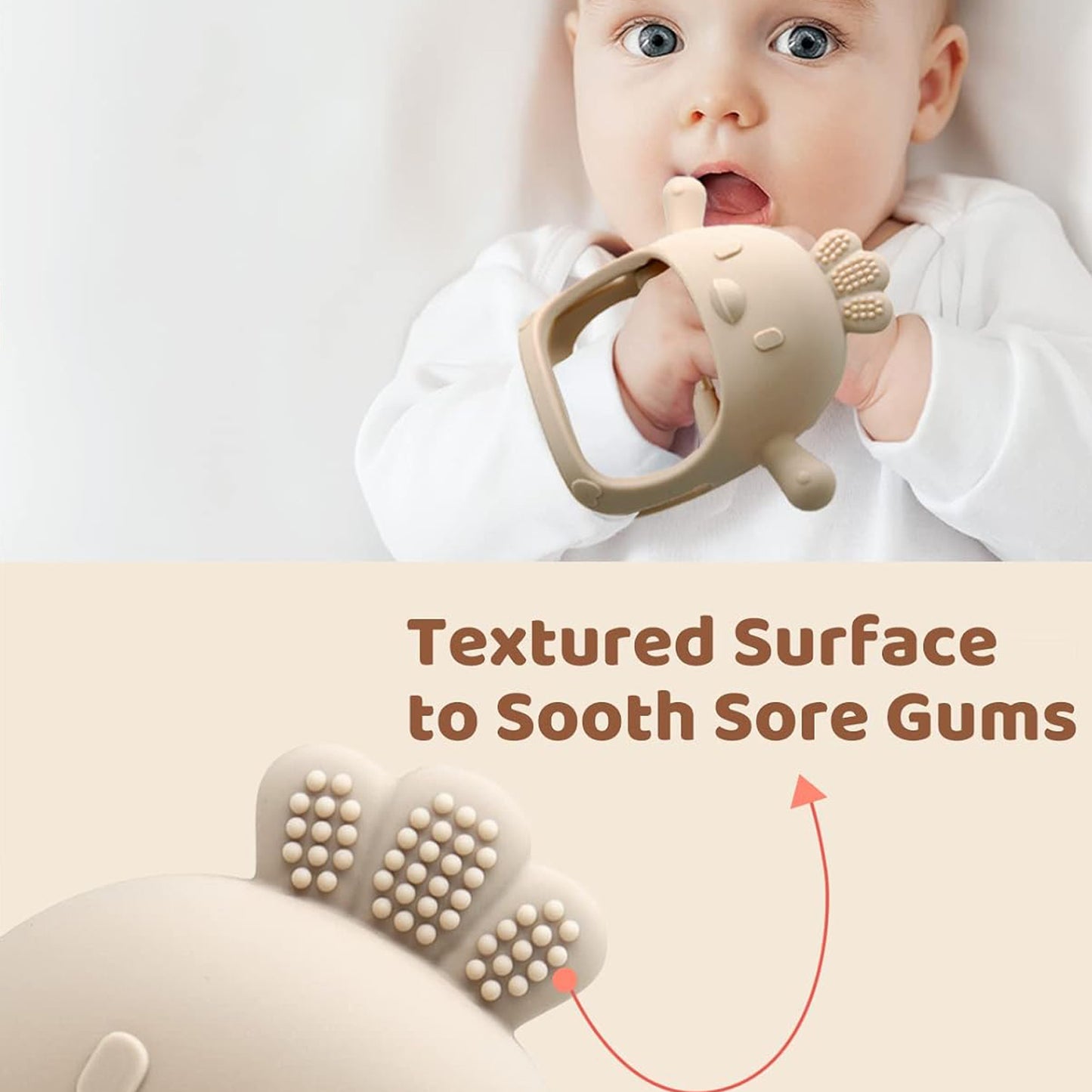 Baby Teething Toy For 0-6 6-12 Months