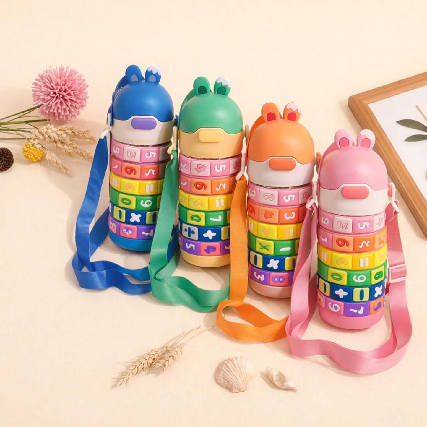 Math Learning Puzzle Water Bottle 500ml