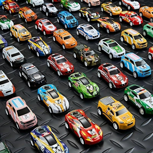 48PCS Pull-Back Alloy Cars Gift Set