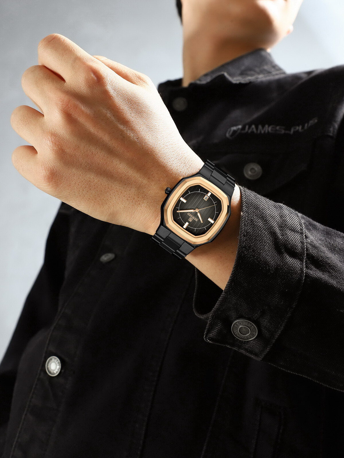 Reward Men's Multifunction Chronograph Quartz Watch – Rose Gold Case