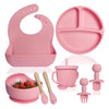 Silicone Baby Feeding Set 8 Pcs