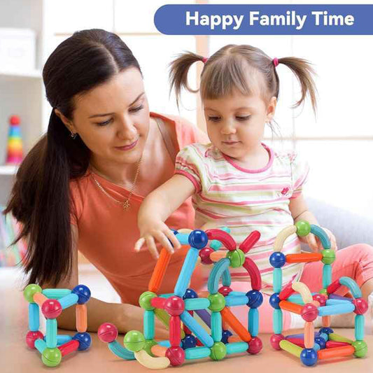 Magnetic Sticks Building Blocks Kids Toys (36 Pcs Sticks-Ball)