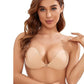 Women's & Girl's Strapless Wire Free Stick On Invisible Bra ( Free-Size )