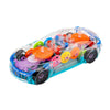 Transparent 360° Rotating Racing Car Toy For Kids