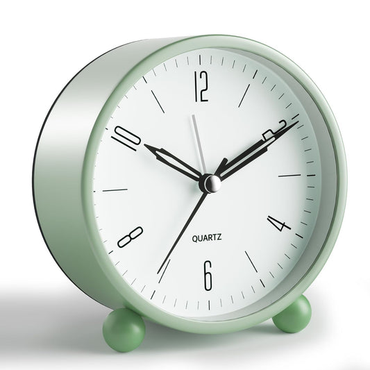 Twin Bell Table Clock With Night Back Light ( Green )