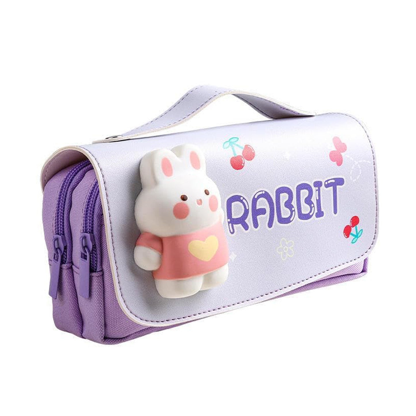 Rabbit Style Pencil Pouch Big Pencil Case Zipper