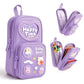Canvas Pencil Case – Large Capacity 6 Layer With 3 Compartment For Kids