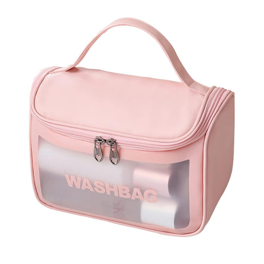 Pink Portable Travel Cosmetic Bag