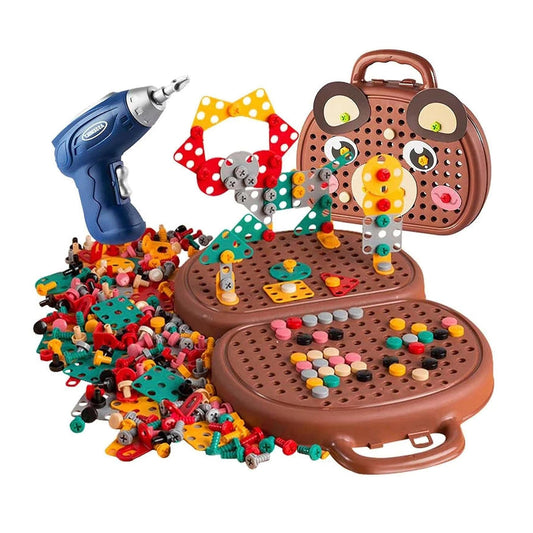 Creative Screw Puzzle Suitcase Toy Set For Kids