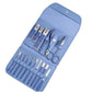 16 In 1 Stainless Steel Manicure Set - Blue