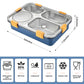 4-Compartment Stainless Steel Lunch Box