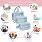 Pvc Cosmetic Pouch Make Up Wash Bag Set Of 3