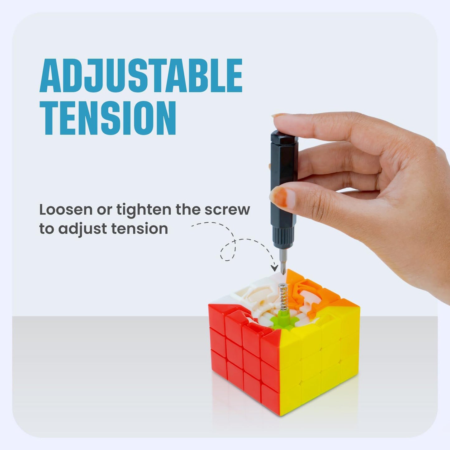 4X4X4 High Speed Sticker Less Speed Cube