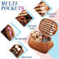 Women's Makeup Bag Portable Leather Storage Bags With Handle
