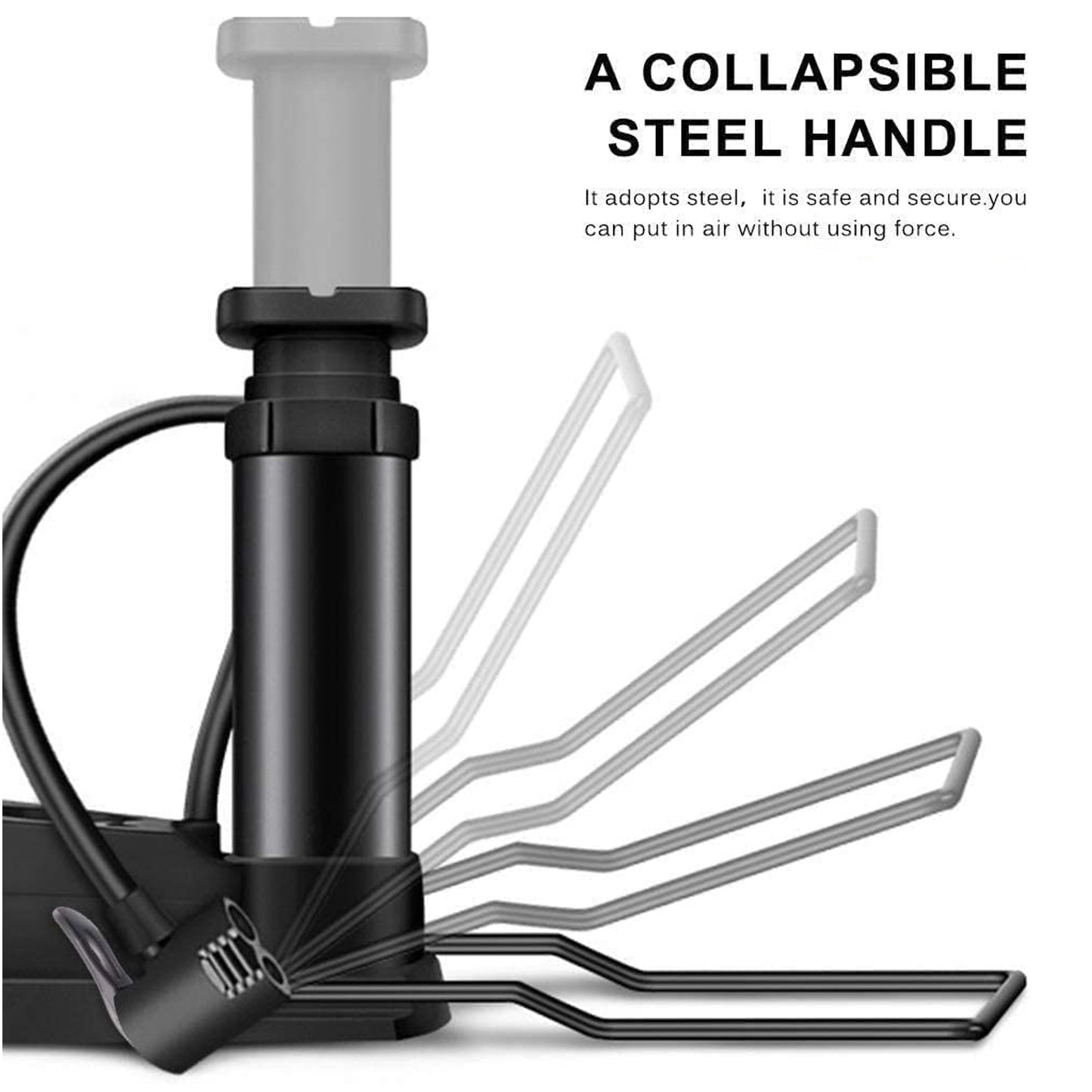 Portable Foot Air Pump With Pressure Gauge