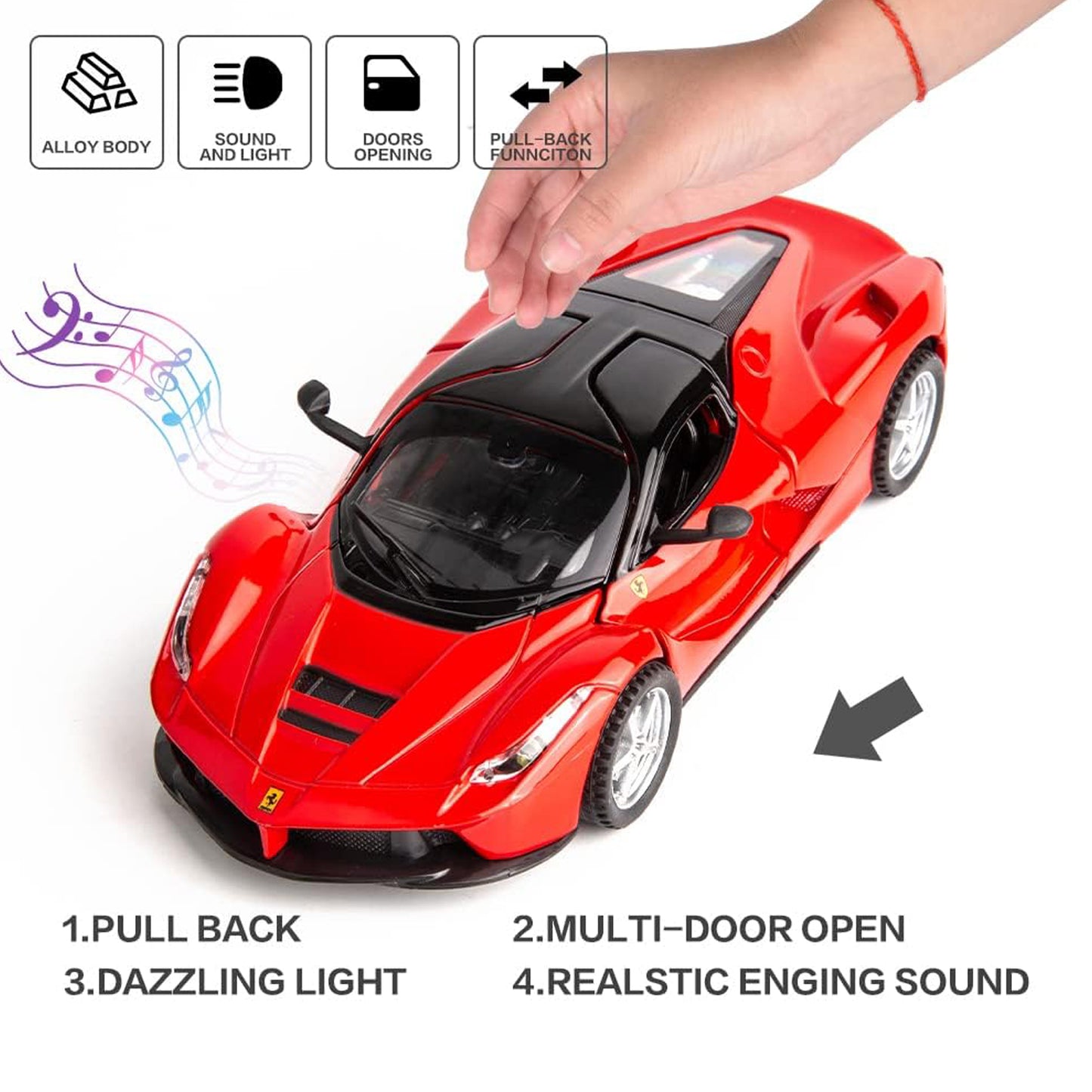 Ferrari LaFerrari Die-Cast Pullback Car
