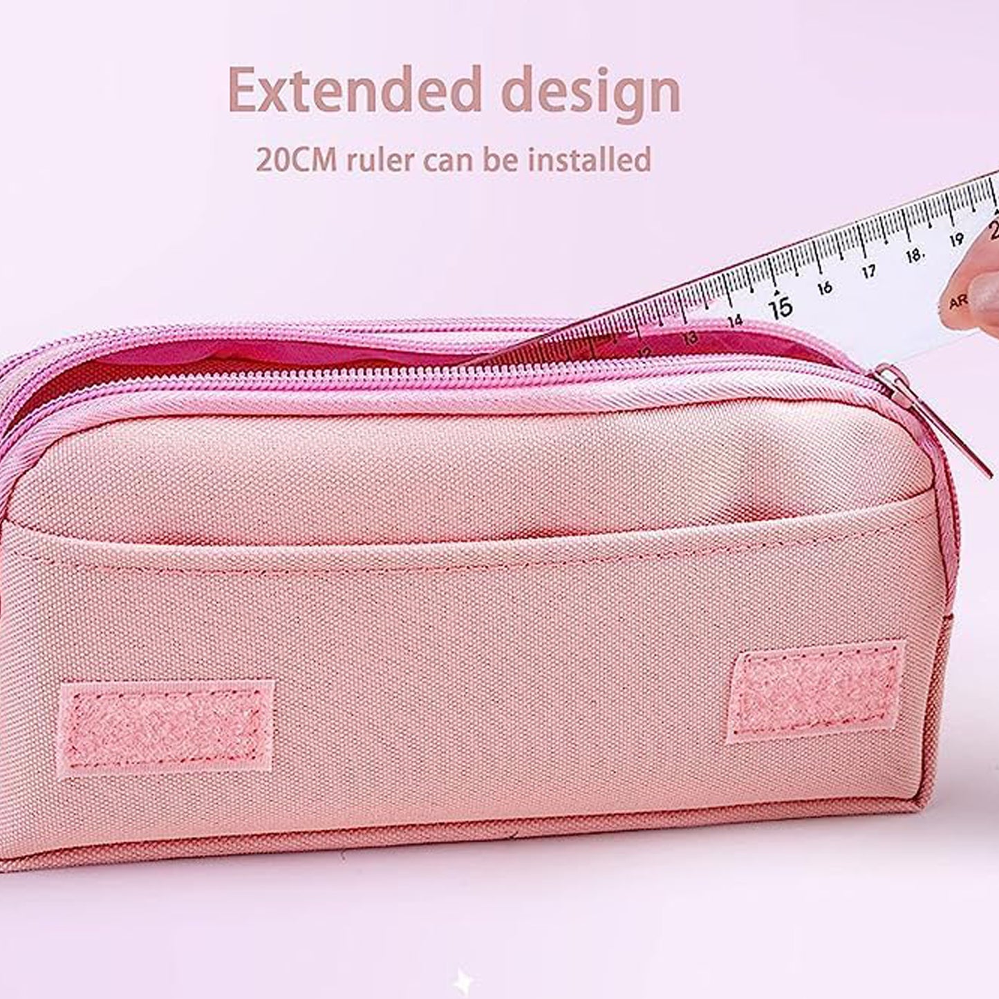 Flower Style Pencil Pouch Big Pencil Case Zipper