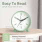 Twin Bell Table Clock With Night Back Light (Green)