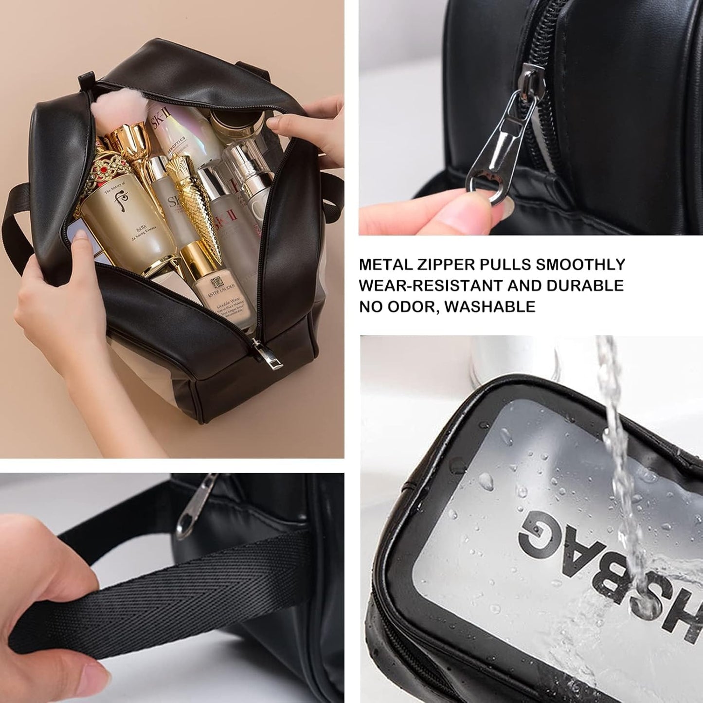 Makeup & Toiletry Pouch Set OF 4Pcs