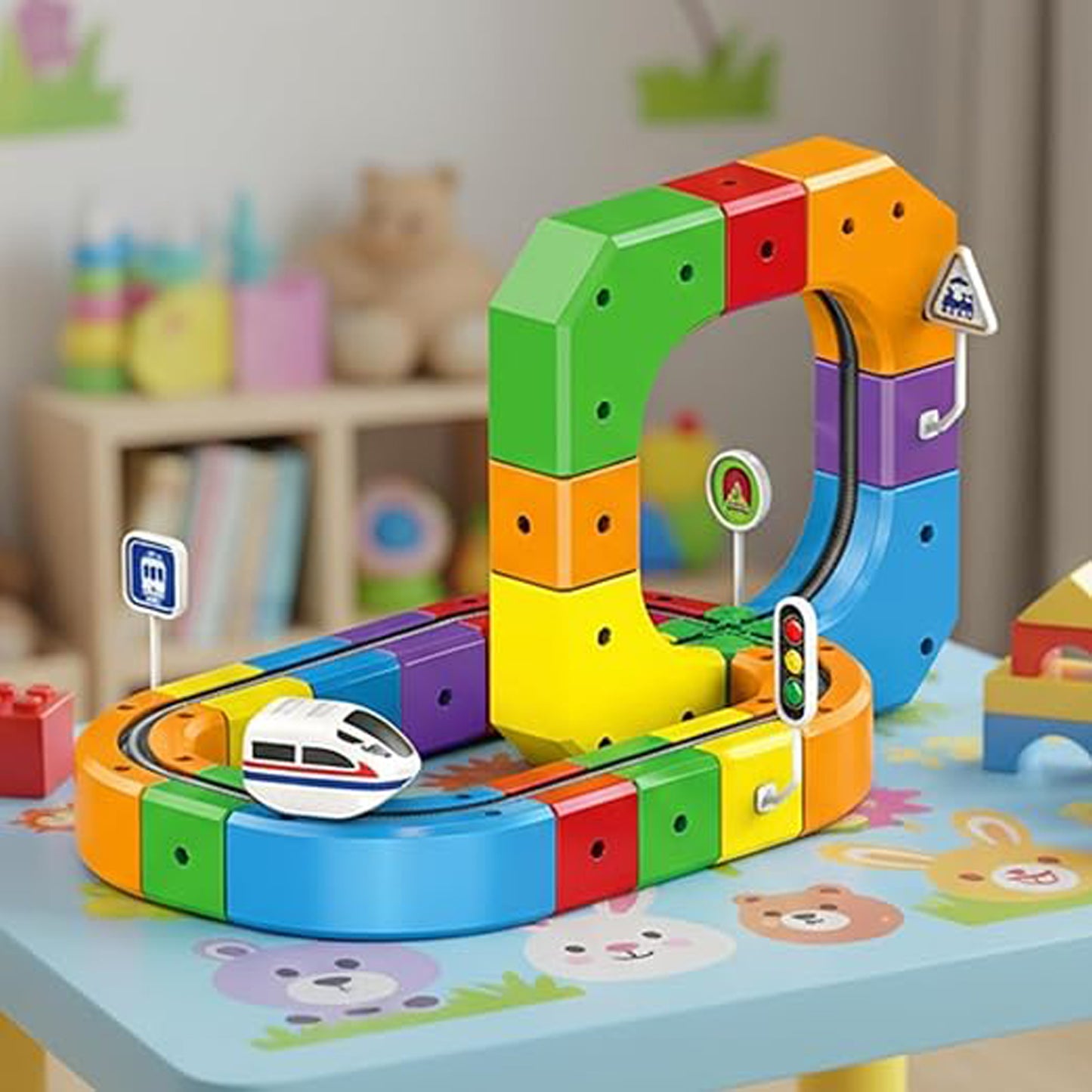 51Pcs Electric Train - STEM Educational Flexible Race Track
