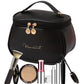 Stylish Toiletry Brush Large Capacity Leather Cosmetic Organizer With Handle
