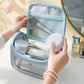 Blue Portable Travel Cosmetic Bag