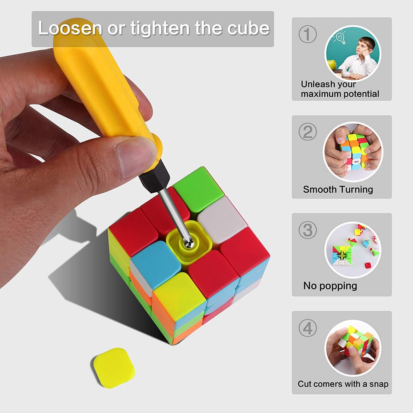 2x2 3x3 & Pyraminx Triangle Magic Cube Combo Set