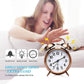 Alarm Clock Twin Bell Metal Frame With Light (Copper)
