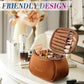 Women's Makeup Bag Portable Leather Storage Bags With Handle