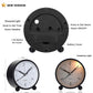 Twin Bell Table Clock With Night Backlight (Black)