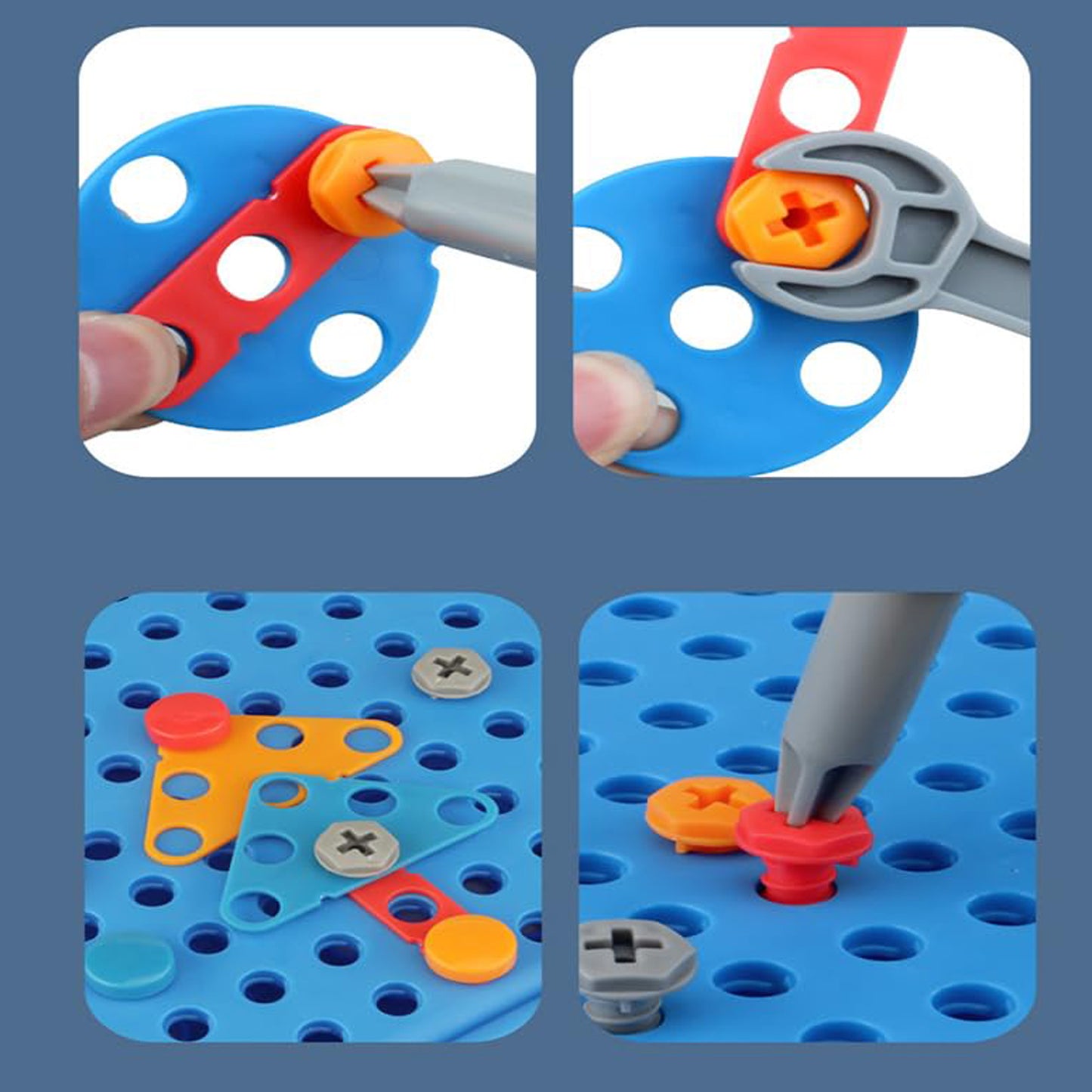 Creative Screw Puzzle Dinosaur Suitcase Toy Set