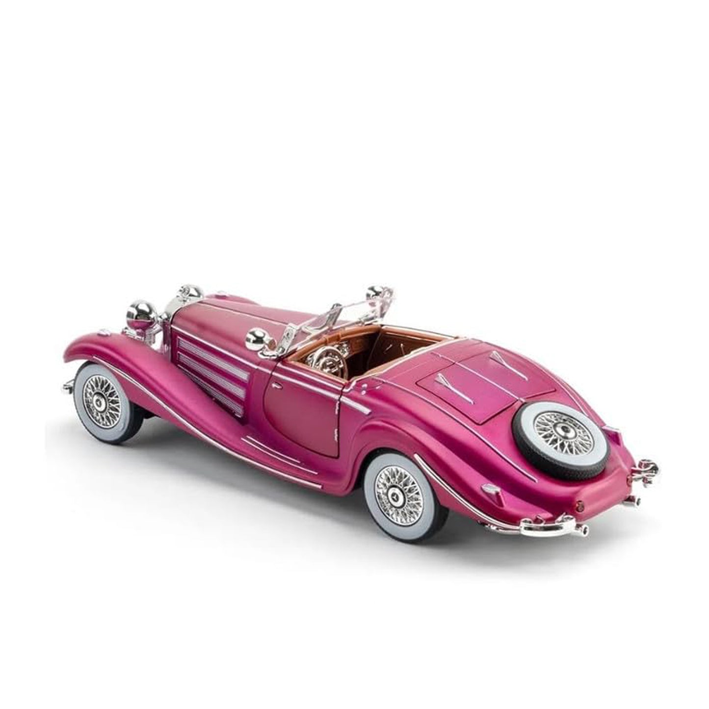 Mercedes Benz 500K 1:18 Diecast Scale Model Car Pink