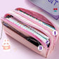 Flower Style Pencil Pouch Big Pencil Case Zipper