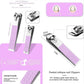 16 In 1 Stainless Steel Manicure Set – Purple