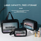 Pvc Cosmetic Pouch Make Up Wash Bag Set Of 3