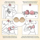 Push Up Deep U-Shaped Silicone Sticky Invisible Bra ( Strapless )