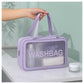 Pvc Cosmetic Pouch Make Up Wash Bag Set Of 3