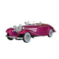 Mercedes Benz 500K 1:18 Diecast Scale Model Car Pink
