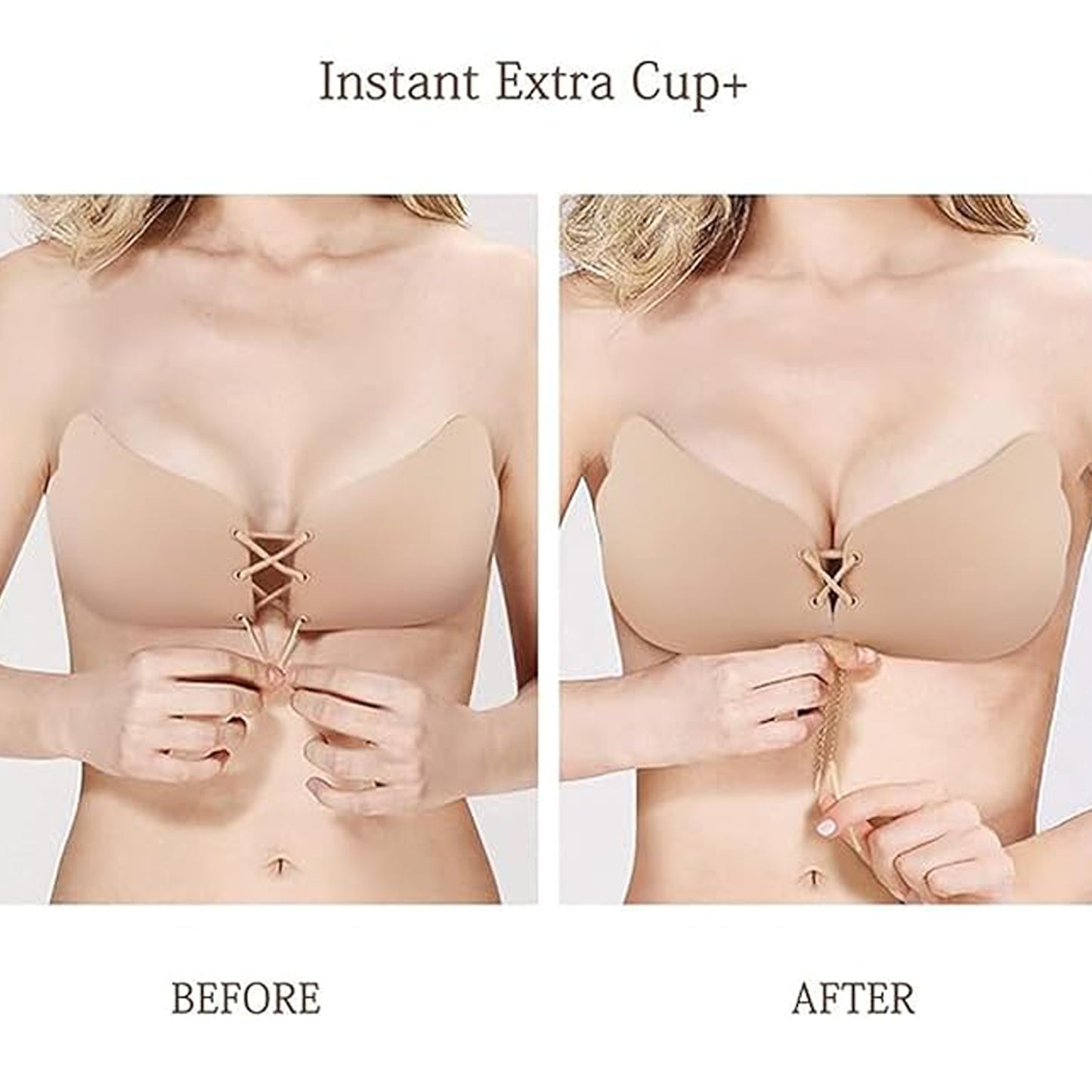 Strapless Sticky Push-Up Invisible Backless Stick-On Bra For Women
