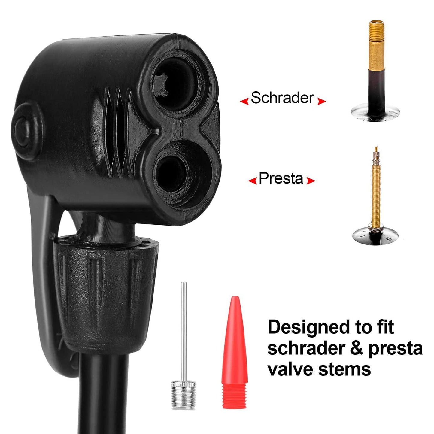 Portable Foot Air Pump With Pressure Gauge