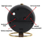 Round Desk Loud Alarm Silent Non-Ticking Clock (Black)