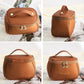 Women's Makeup Bag Portable Leather Storage Bags With Handle