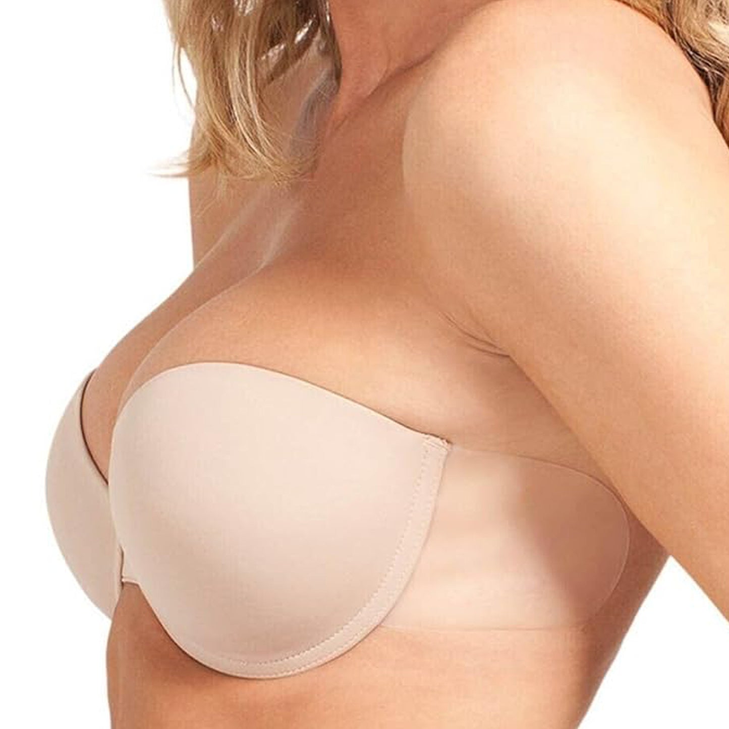 Stick-On Strapless Backless Push-Up Adhesive Bra For Women