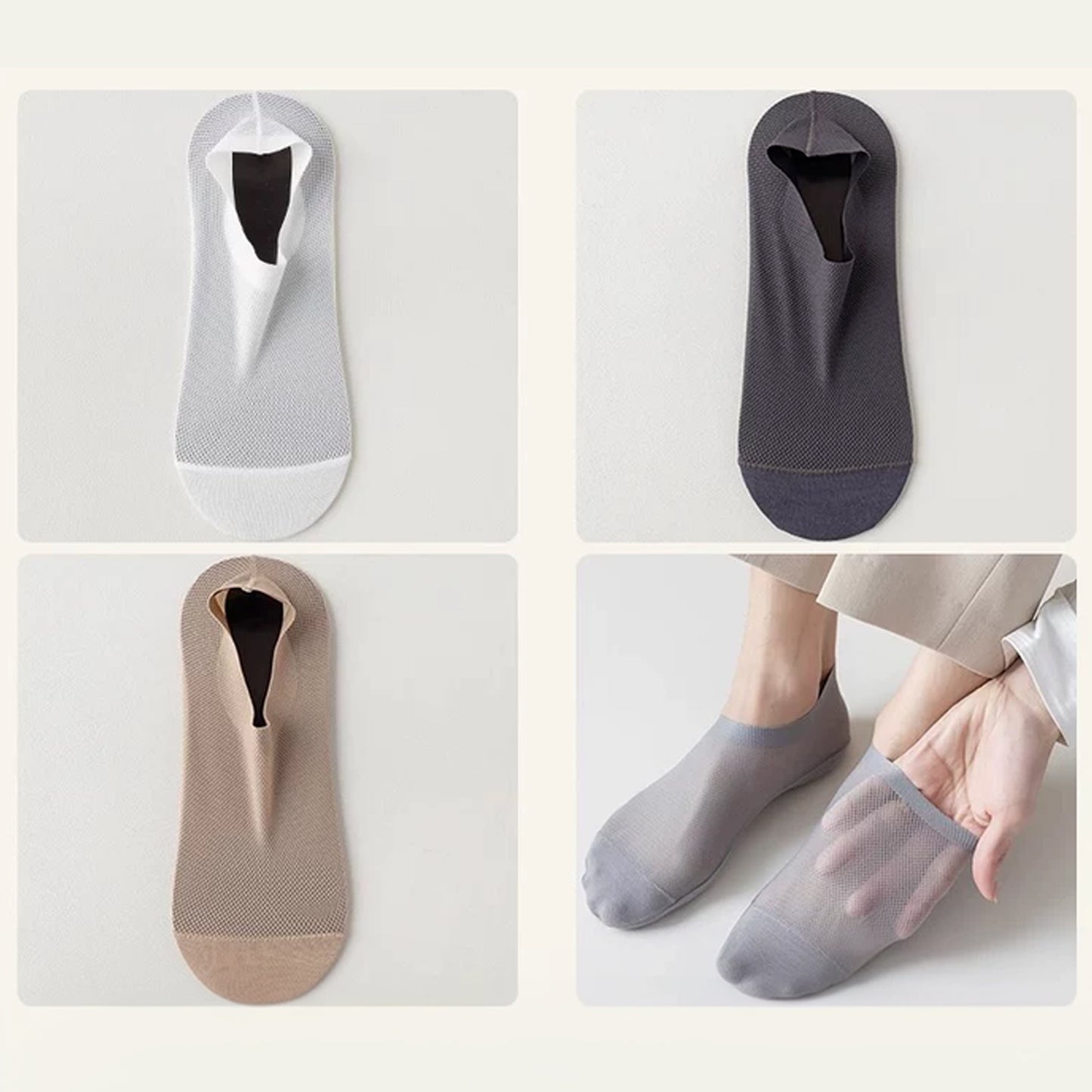 Hollow Out No-Show Socks for Men